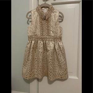 Lilly Pulitzer Gold Franci Dress Size 4